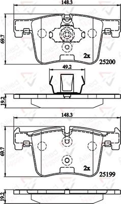 Comline ADB02149 - Kit pastiglie freno, Freno a disco autozon.pro