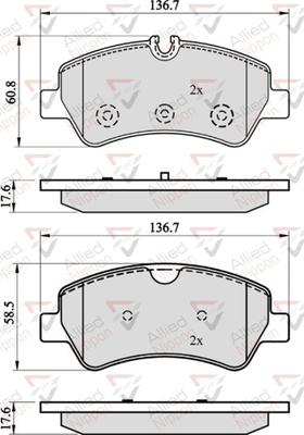 Comline ADB02143 - Kit pastiglie freno, Freno a disco autozon.pro