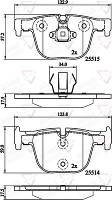 Comline ADB02147 - Kit pastiglie freno, Freno a disco autozon.pro