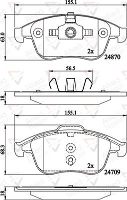 Comline ADB02162 - Kit pastiglie freno, Freno a disco autozon.pro