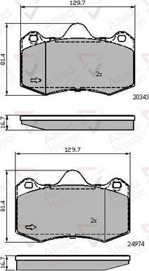 Comline ADB02107 - Kit pastiglie freno, Freno a disco autozon.pro