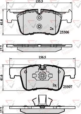 Comline ADB02130 - Kit pastiglie freno, Freno a disco autozon.pro