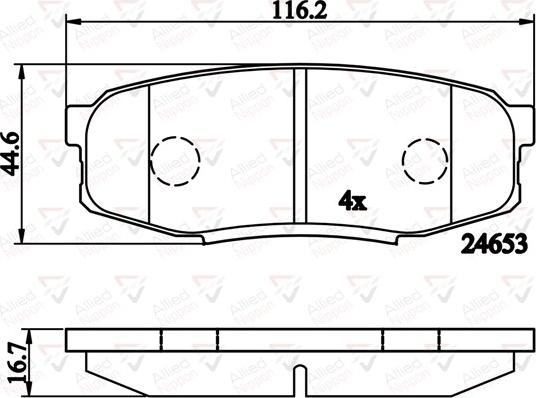 Comline ADB02124 - Kit pastiglie freno, Freno a disco autozon.pro