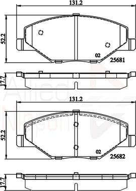 Comline ADB02126 - Kit pastiglie freno, Freno a disco autozon.pro