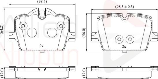 Comline ADB02865 - Kit pastiglie freno, Freno a disco autozon.pro