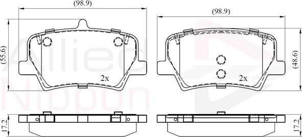 Comline ADB02393 - Kit pastiglie freno, Freno a disco autozon.pro