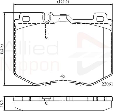 Comline ADB02348 - Kit pastiglie freno, Freno a disco autozon.pro