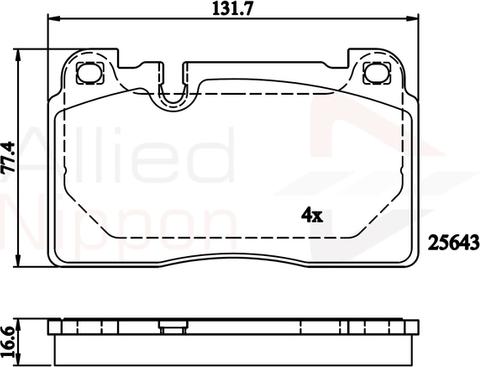 Comline ADB02302 - Kit pastiglie freno, Freno a disco autozon.pro