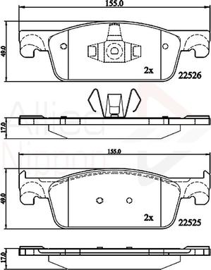 Comline ADB02316 - Kit pastiglie freno, Freno a disco autozon.pro