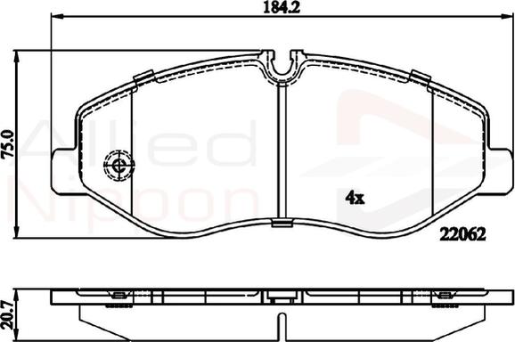 Comline ADB02317 - Kit pastiglie freno, Freno a disco autozon.pro