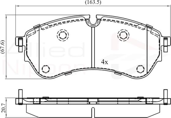 Comline ADB02388 - Kit pastiglie freno, Freno a disco autozon.pro