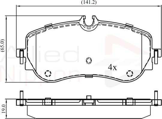 Comline ADB02387 - Kit pastiglie freno, Freno a disco autozon.pro