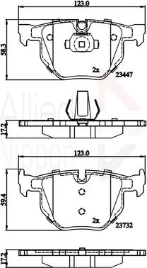 Comline ADB02295 - Kit pastiglie freno, Freno a disco autozon.pro