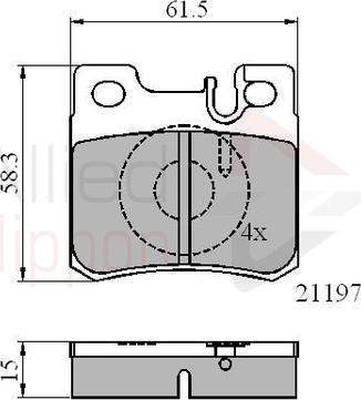 Comline ADB0226 - Kit pastiglie freno, Freno a disco autozon.pro