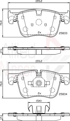 Comline ADB02236 - Kit pastiglie freno, Freno a disco autozon.pro