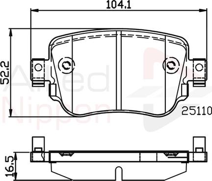 Comline ADB02220 - Kit pastiglie freno, Freno a disco autozon.pro