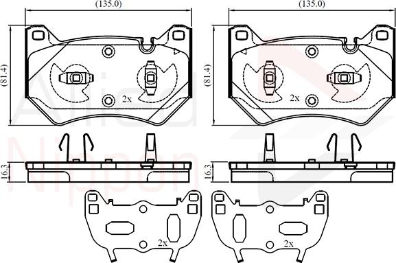 Comline ADB02778 - Kit pastiglie freno, Freno a disco autozon.pro