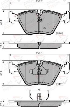 Comline ADB0798 - Kit pastiglie freno, Freno a disco autozon.pro