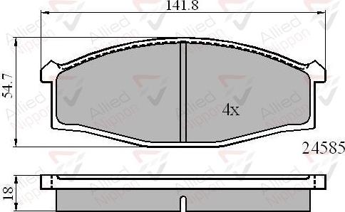 Comline ADB0758 - Kit pastiglie freno, Freno a disco autozon.pro