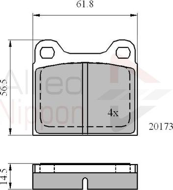 Comline ADB0731 - Kit pastiglie freno, Freno a disco autozon.pro