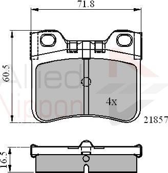 Comline ADB0771 - Kit pastiglie freno, Freno a disco autozon.pro