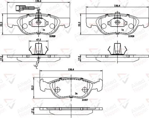 Comline ADB1477 - Kit pastiglie freno, Freno a disco autozon.pro