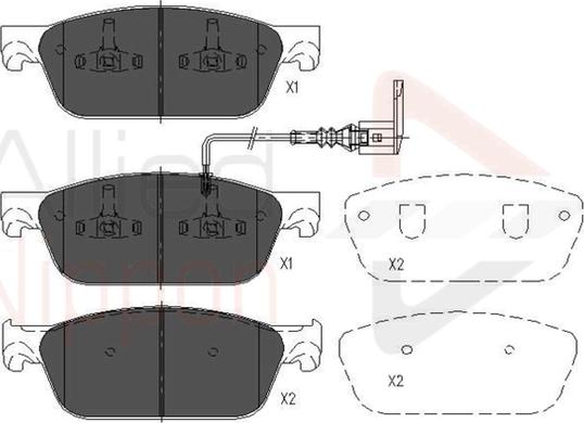 Comline ADB16002 - Kit pastiglie freno, Freno a disco autozon.pro