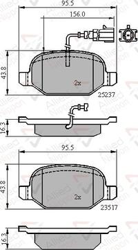 Comline ADB16013 - Kit pastiglie freno, Freno a disco autozon.pro