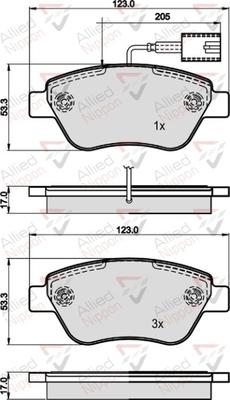 Comline ADB11535 - Kit pastiglie freno, Freno a disco autozon.pro