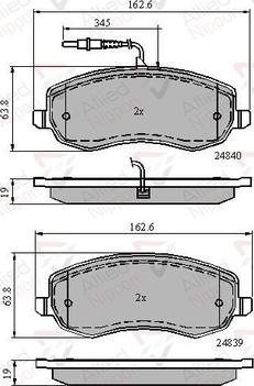 Comline ADB11678 - Kit pastiglie freno, Freno a disco autozon.pro