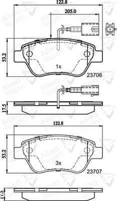 Comline ADB11037 - Kit pastiglie freno, Freno a disco autozon.pro