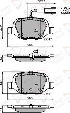 Comline ADB11026 - Kit pastiglie freno, Freno a disco autozon.pro