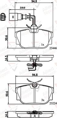 Comline ADB11151 - Kit pastiglie freno, Freno a disco autozon.pro