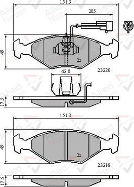 Comline ADB11295 - Kit pastiglie freno, Freno a disco autozon.pro