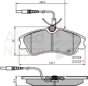 Comline ADB1174 - Kit pastiglie freno, Freno a disco autozon.pro