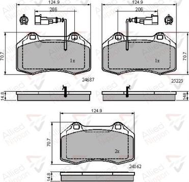 Comline ADB11703 - Kit pastiglie freno, Freno a disco autozon.pro