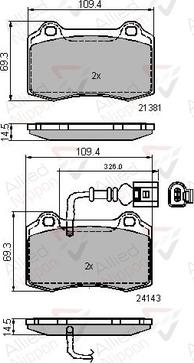 Comline ADB11737 - Kit pastiglie freno, Freno a disco autozon.pro