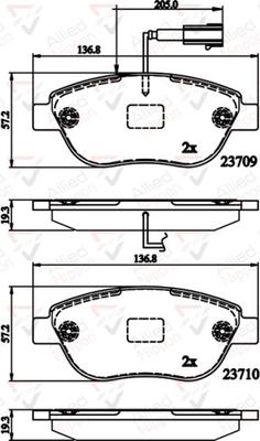 Comline ADB12140 - Kit pastiglie freno, Freno a disco autozon.pro