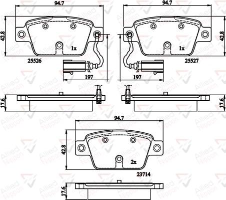 Comline ADB12154 - Kit pastiglie freno, Freno a disco autozon.pro