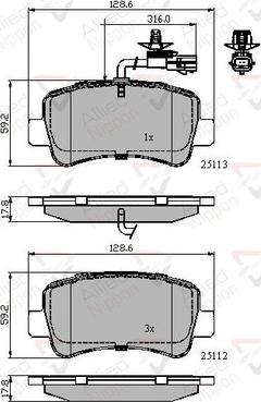 Comline ADB12105 - Kit pastiglie freno, Freno a disco autozon.pro