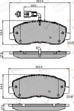 Comline ADB12106 - Kit pastiglie freno, Freno a disco autozon.pro