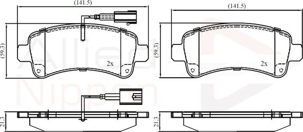 Comline ADB12395 - Kit pastiglie freno, Freno a disco autozon.pro