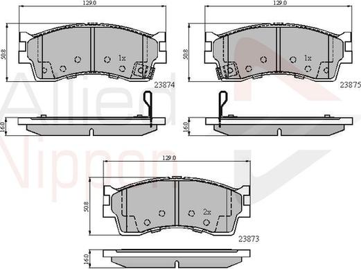 Comline ADB3941 - Kit pastiglie freno, Freno a disco autozon.pro