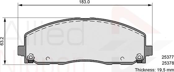 Comline ADB36103 - Kit pastiglie freno, Freno a disco autozon.pro