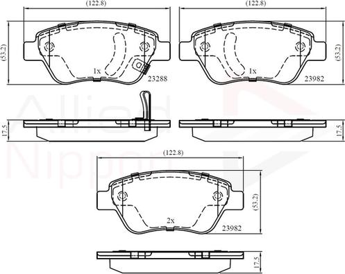 Comline ADB31594 - Kit pastiglie freno, Freno a disco autozon.pro