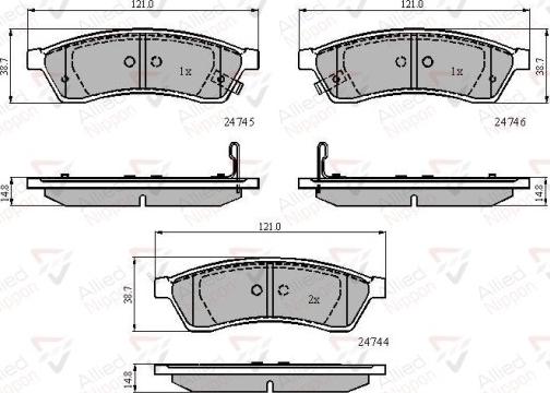 Comline ADB31568 - Kit pastiglie freno, Freno a disco autozon.pro