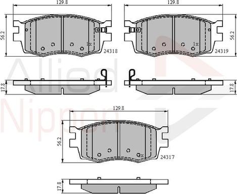 Comline ADB31519 - Kit pastiglie freno, Freno a disco autozon.pro