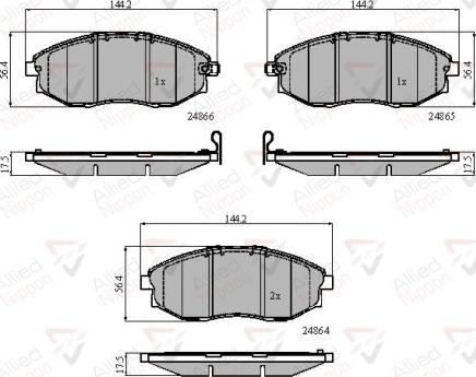 Comline ADB31585 - Kit pastiglie freno, Freno a disco autozon.pro