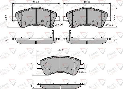 Comline ADB31588 - Kit pastiglie freno, Freno a disco autozon.pro