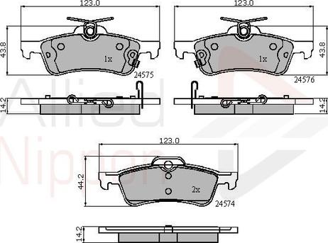 Comline ADB31657 - Kit pastiglie freno, Freno a disco autozon.pro